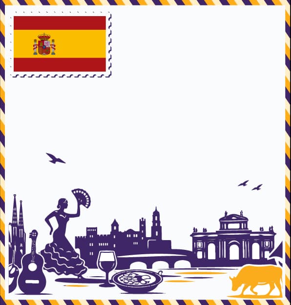 Spain study destination illustration