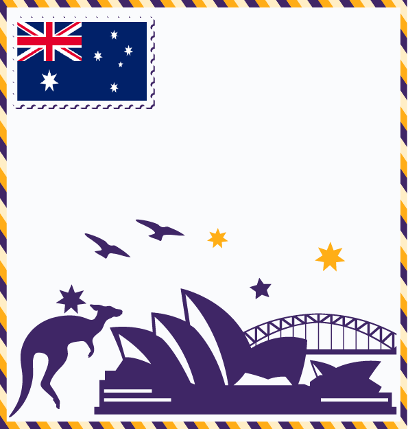 Australia study destination illustration