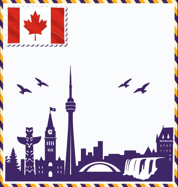 Canada study destination illustration