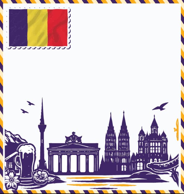Germany study destination illustration