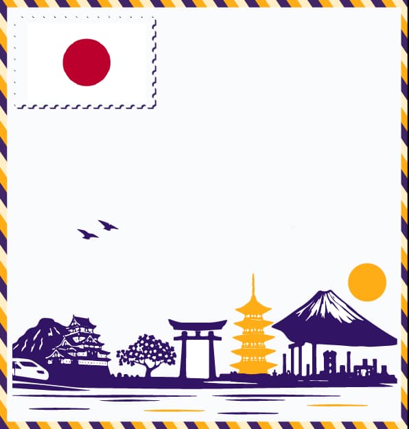 Japan study destination illustration