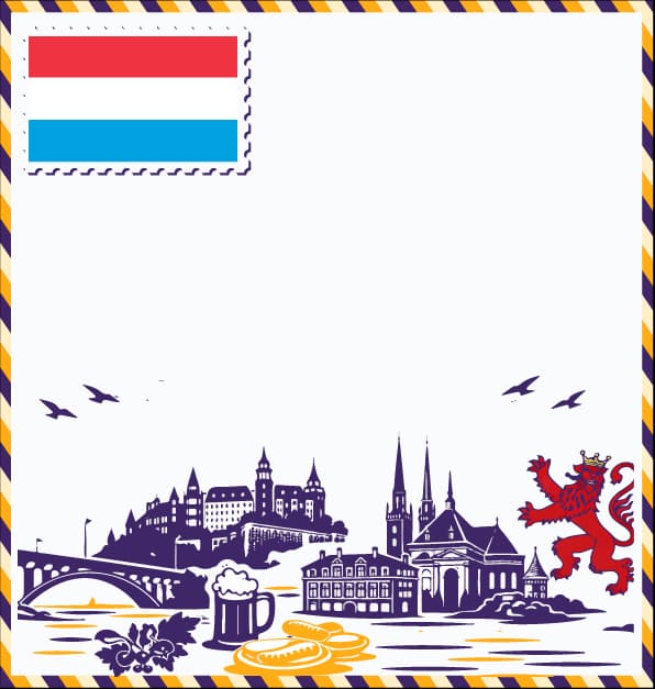 Luxembourg study destination illustration