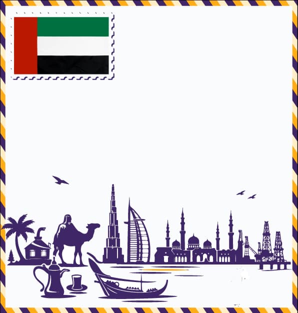 United Arab Emirates study destination illustration